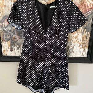 NOT AVAILABLE Kimchi Blue Polka Dot Romper